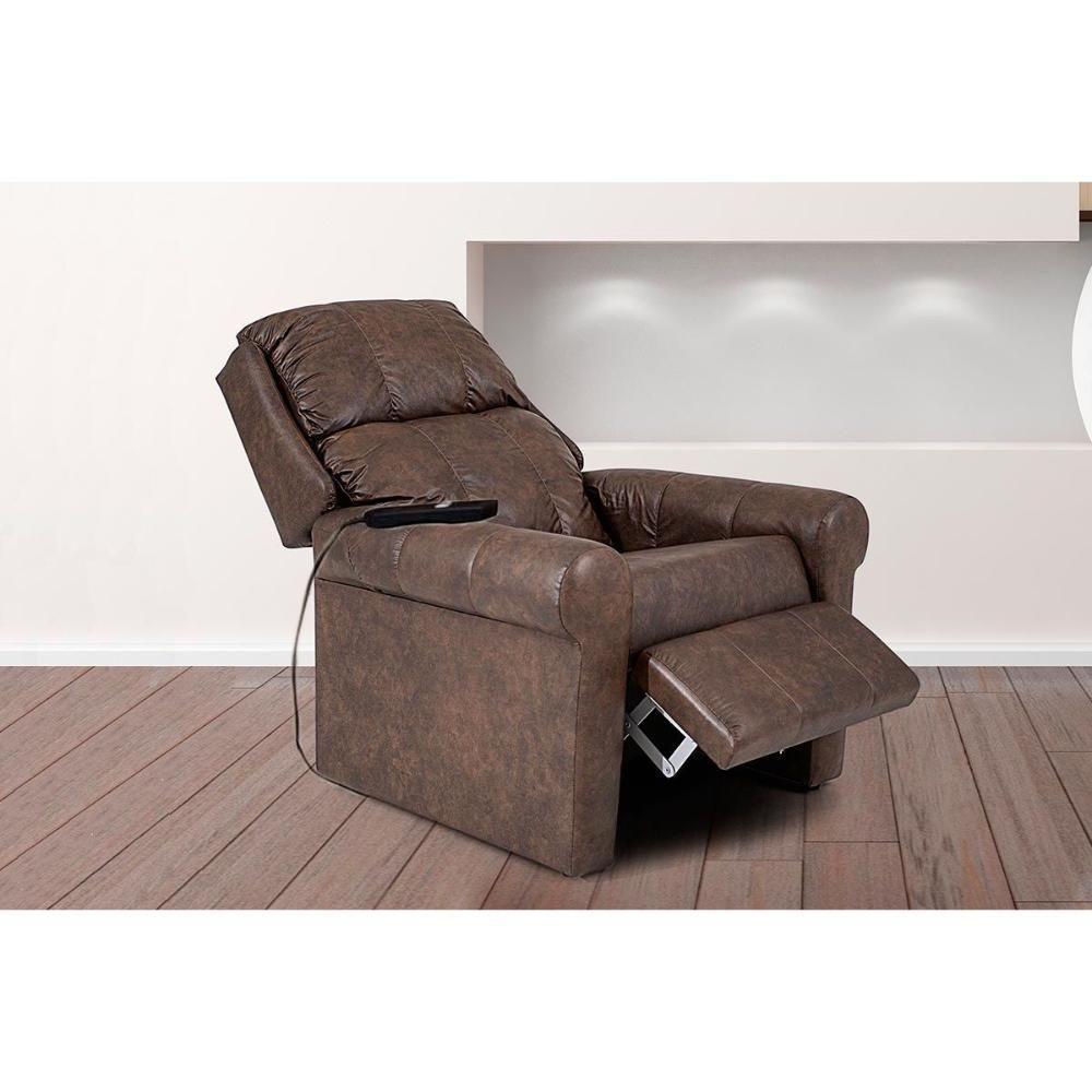 Poltrona Reclinável C- Massagem P- Sala Mh 1216 Two Way Courano Marrom - Herval - 1