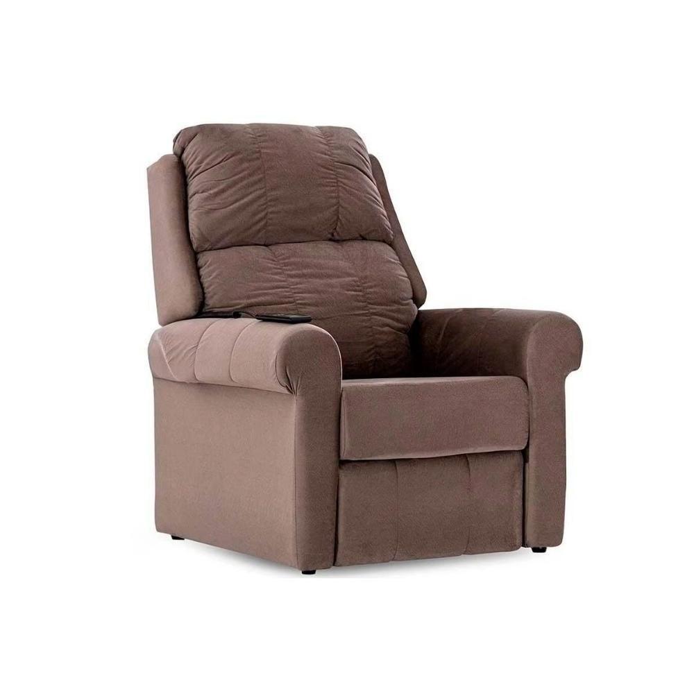 Poltrona Reclinável C- Massagem P- Sala Mh 1216 Two Way Suede Cinza - Herval - 10