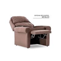 Poltrona Reclinável C- Massagem P- Sala Mh 1216 Two Way Suede Cinza - Herval - 7