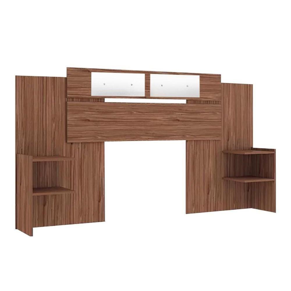 Painel Cama Box Madeirado Solteiro-casal-queen Mila C- Espelho Cinamomo - Panan - 1