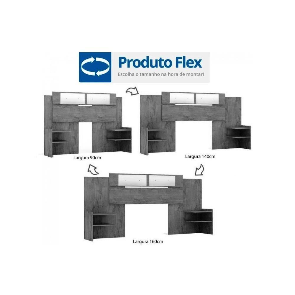 Painel Cama Box Madeirado Solteiro-casal-queen Mila C- Espelho Cinamomo - Panan - 3