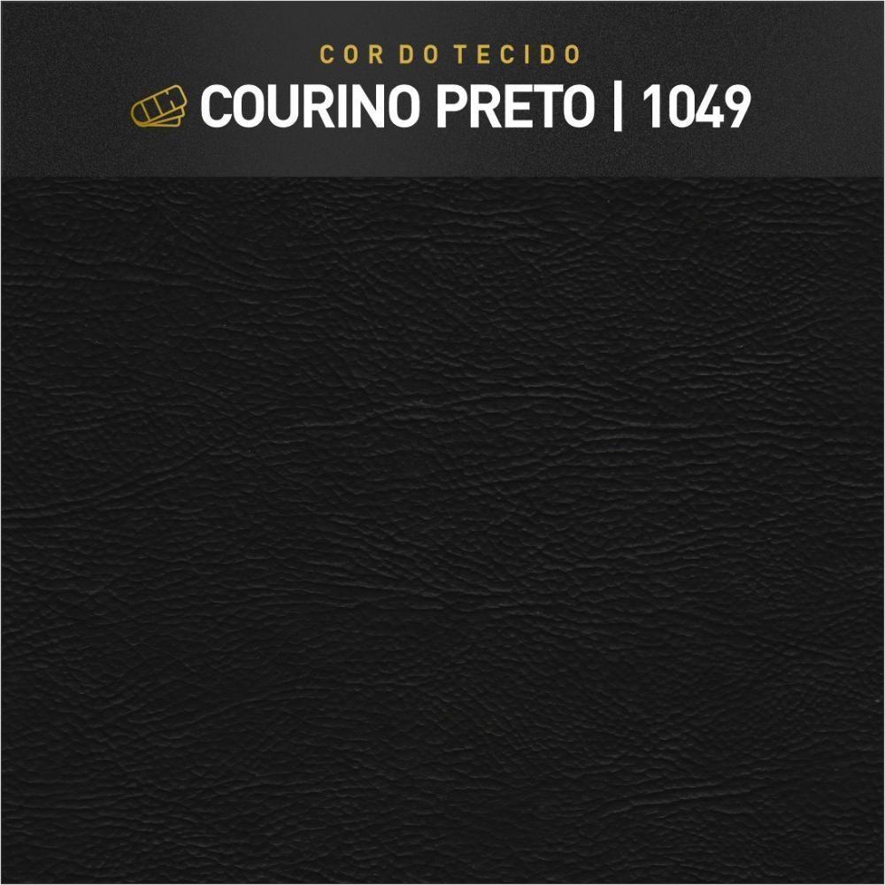 Conjunto - 2 Puffs Banqueta Otávio Luxo Castellar Móbile Corino Preto - 5
