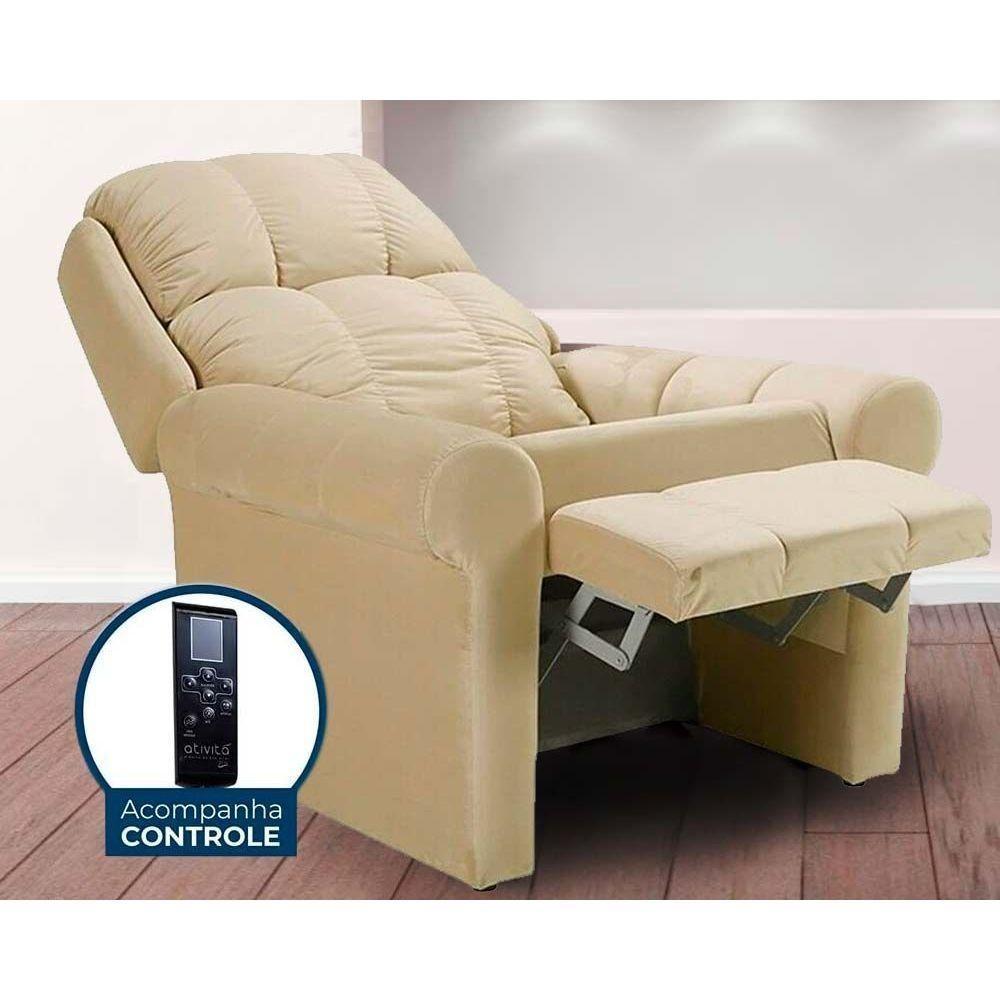 Poltrona Reclinável C- Massagem P- Sala Mh 1216 Two Way Courano Preto - Herval - 4