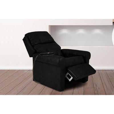 Poltrona Reclinável MH 1216 Two Way com Massagem Courano Preto Herval