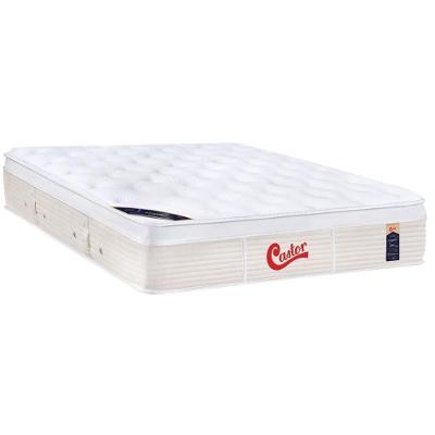 Colchão Viúva Espuma Viscoelástico Visco Gel Molas Ensacadas Pocket Gold Star Vitagel Euro Pillow (128x188x32) - Castor