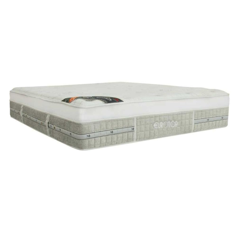 Colchão Queen Espuma Viscoelástico Visco Molas Ensacadas Pocket Eurotop Summer Winter Euro Pillow (158x198x34) - Castor - 1
