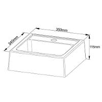 Armário C- Balcão Banheiro Suspenso Bn3606 Cuba Bn3600 60cm E Espelho Bn3610 Amêndoa-branco - Tecno Mobili - 5