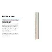 Porta Para Closet Individual 40cm Com Puxador Perfil Inox Luciane Móveis Legno Crema - 3