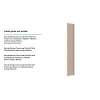 Porta Para Closet Individual 40cm Com Puxador Perfil Inox Luciane Móveis Connect - 6