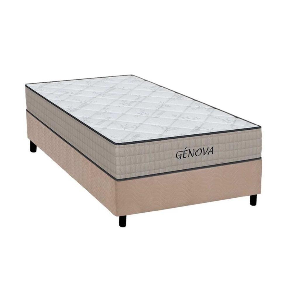 Conjunto Box Solteiro: Colchão Espuma Orthoflex D45 Genova + Base Crc Suede Clean (88x188) - 1