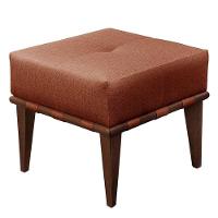 Conjunto - 2 Puffs Banqueta Noé Luxo Castellar Móbile Linho Terracota