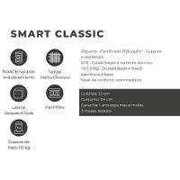 Cama Box Baú Solteiro: Colchão Molas Bonnel Plumatex Ensacadas Smart Classic + Base Crc Suede Brown (88x188) - 2