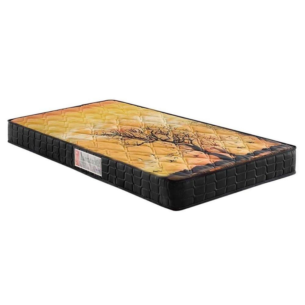 Cama Box Baú Solteiro: Colchão Anatômico D Angelis Anjos D28 - Ag65 Pantanal Black + Base Crc Suede Black (88x188) - 2