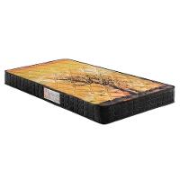 Cama Box Baú Solteiro: Colchão Anatômico D Angelis Anjos D28 - Ag65 Pantanal Black + Base Crc Suede Black (88x188) - 2