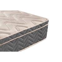 Cama Box Baú Solteiro: Colchão Espuma D45 Paropas Conforto Mega Firme + Base Crc Suede Gray (88x188) - 7