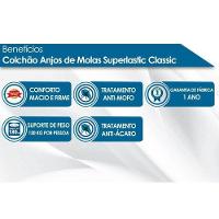 Cama Box Baú Solteiro: Colchão Molas Ensacadas D Angelis Anjos Superlastic Classic + Base Crc Courano Black (88x188) - 3