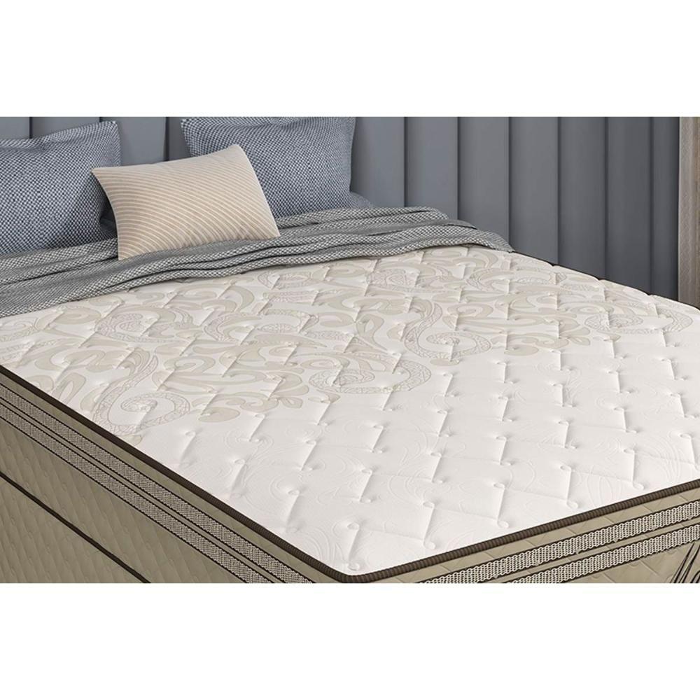 Cama Box Baú Solteiro: Colchão Molas Masterpocket Ensacadas Paropas Marcelly + Base Crc Suede Brown (88x188) - 7