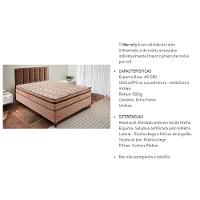 Cama Box Baú Solteiro: Colchão Molas Masterpocket Ensacadas Paropas Marcelly + Base Crc Suede Brown (88x188) - 9