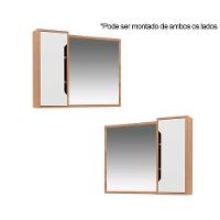 Armário P- Banheiro Bn3645 80x60cm Mármore Lunar - Tecno Mobili