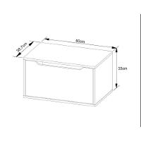 Balcão P- Banheiro Suspenso Bn3646 S- Cuba C- 1 Porta 60cm Mármore Branco - Tecno Mobili - 2
