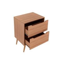 Bancada De Banheiro C- Pés Bn3639 S- Cuba C- 2 Gavetas 60cm Branco - Tecno Mobili