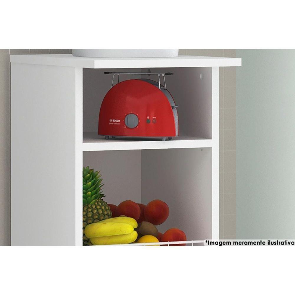 Balcão De Cozinha Fruteira Bf-3206 C- 2 Cestos 31cm Branco - Tecno Mobili - 6