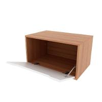 Bancada De Banheiro Suspenso Bn3646 S- Cuba C- 1 Porta 60cm Mármore Branco - Tecno Mobili - 5