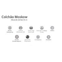 Cama Box Baú Solteiro: Colchão Molas Masterpocket Ensacadas Herval Maxspring Moskow + Base Crc Suede Clean (88x188) - 2