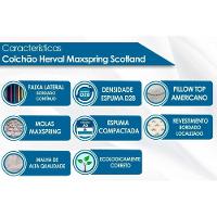 Cama Box Baú Solteiro: Colchão Molas Masterpocket Ensacadas Herval Maxspring Scotland + Base Crc Suede Clean (88x188)