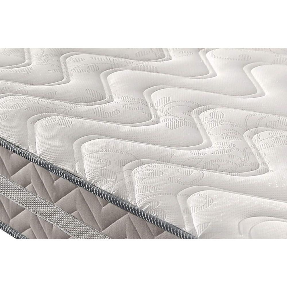 Conjunto Box Baú Solteiro: Colchão Molas Paropas D28 - Master Prata Double Face 25 + Base Crc Suede Gray (88x188) - 5