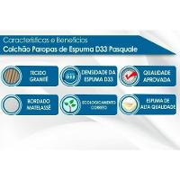 Conjunto Box Baú Solteiro: Colchão Molas Paropas D33 Pasquale Wave Clean + Base Crc Suede Clean (88x188) - 5