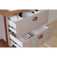 Gabinete De Banheiro Balcão Suspenso C- Cuba 65cm E Espelheira Uni Cappuccino-freijo - Mgm - 3