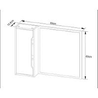 Espelheira De Banheiro Bn3645 80x60cm Branco - Tecno Mobili - 5