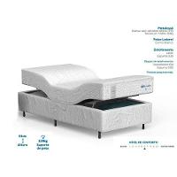 Conjunto Box Solteiro: Colchão Espuma Probel Di Cavalcante Látex + Box Articulável Elétrica C- Controle (0.80x2,00x0,51) - 2