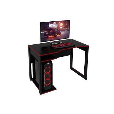 Mesa De Computador Solteiro Gamer Me4161 Preto-vermelho - Tecno Mobili