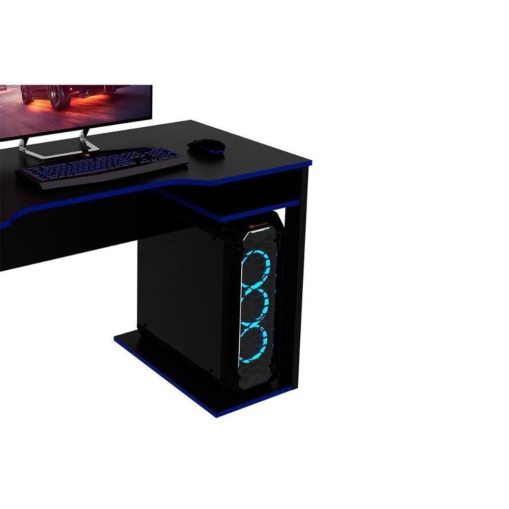 Mesa Computador Gamer Me4161 + Balcão Me4164 - 2 Peças Preto-vermelho - Tecno Mobili - 8