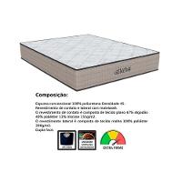 Cama Box Queen: Colchão Espuma D45 Orthoflex Genova + Base Crc Suede Clean (158x198) - 3