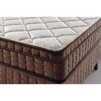 Cama Box Baú Solteiro: Colchão Ortopédico D Angelis Anjos D28 - Ag65 Anjos Star + Base Crc Suede Brown (88x188) - 6