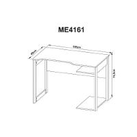 Mesa De Computador Solteiro Gamer Me4161 + Balcão Me4164 - 2 Peças Preto-vermelho - Tecno Mobili
