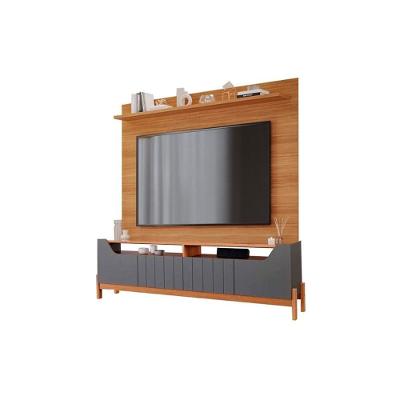 Estante P- Sala Até 70 Pol Moema-sotile C- 4 Portas E Pés 180x197cm Grafite-nature - Permóbili