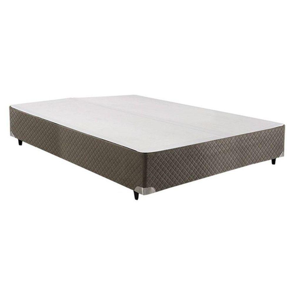 Cama Box Base Casal Velvet Gray (138x188x20) - Herval - 1