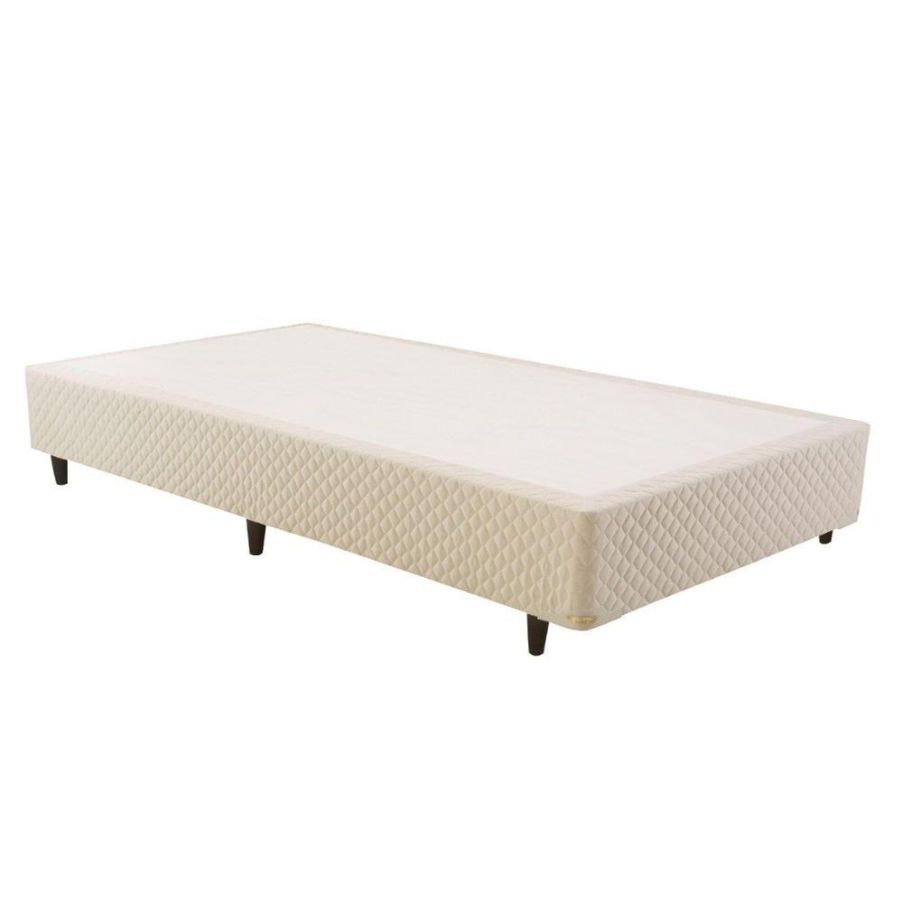 Cama Box Base Solteiro Triumph Bordado White (88x188x20) - Herval - 1