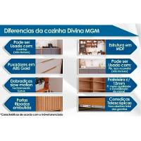 Balcão De Cozinha Divina C- 3 Portas E 2 Gavetas S-tampo 120cm Cinamomo-titanium - Mgm - 2