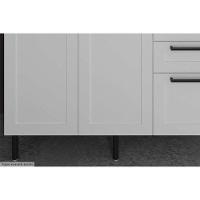 Balcão De Cozinha Cz-3300 S- Tampo C- 2 Portas E 3 Gavetas 120cm Branco - Tecno Mobili - 7