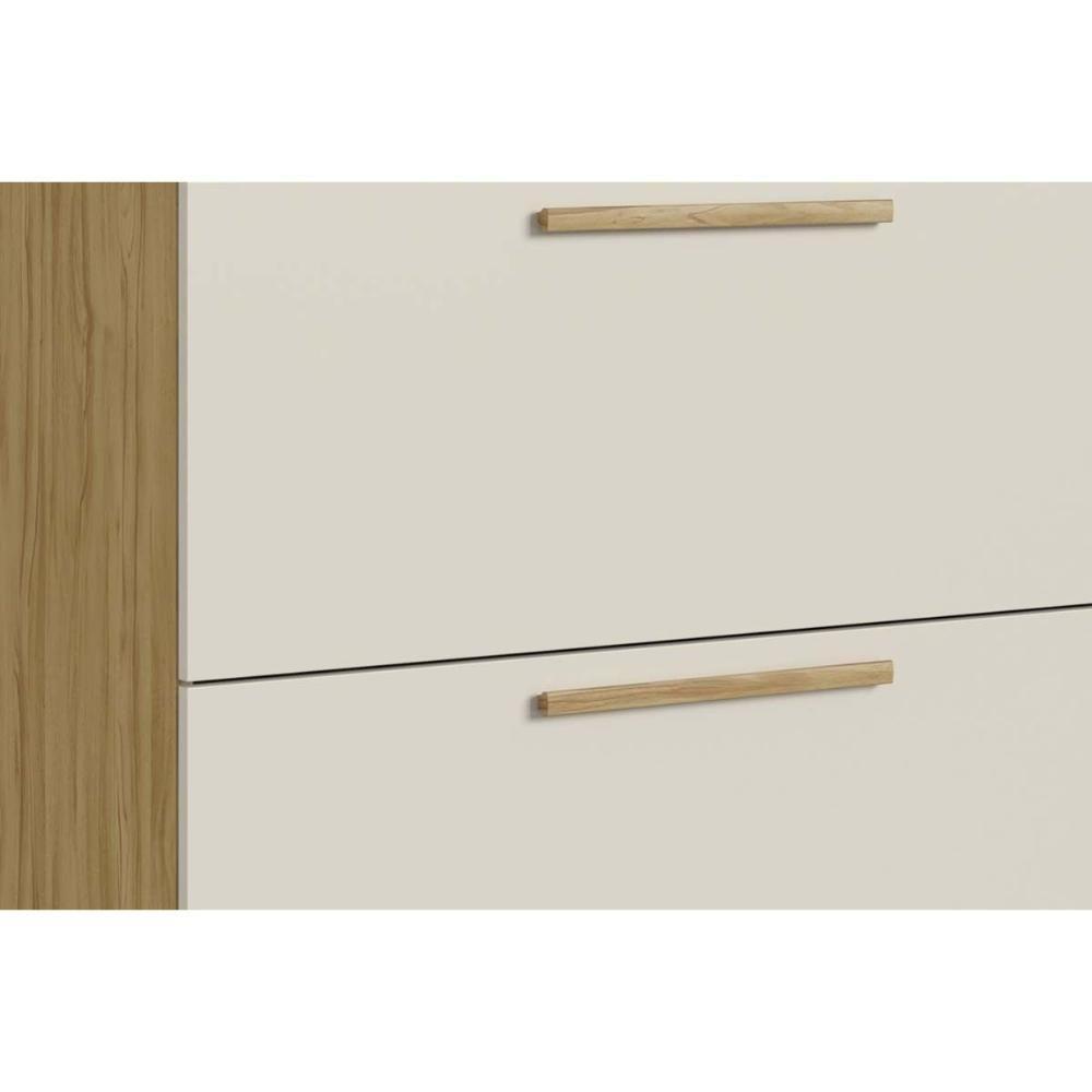 Balcão De Cozinha Riesling C- 1 Porta E 1 Gaveta C- Tampo 80cm Amendoa-off White - Ronipa - 4