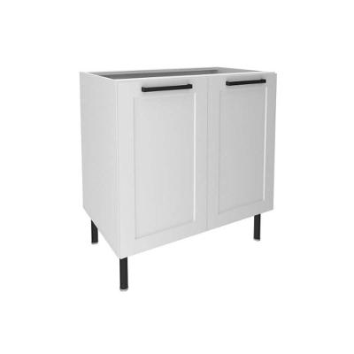 Balcão De Cozinha Cz-3301 S- Tampo C- 2 Portas 80cm Branco - Tecno Mobili