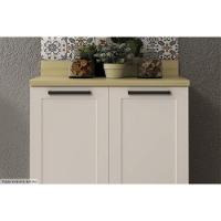 Balcão De Cozinha Cz-3301 S- Tampo C- 2 Portas 80cm Branco - Tecno Mobili - 5