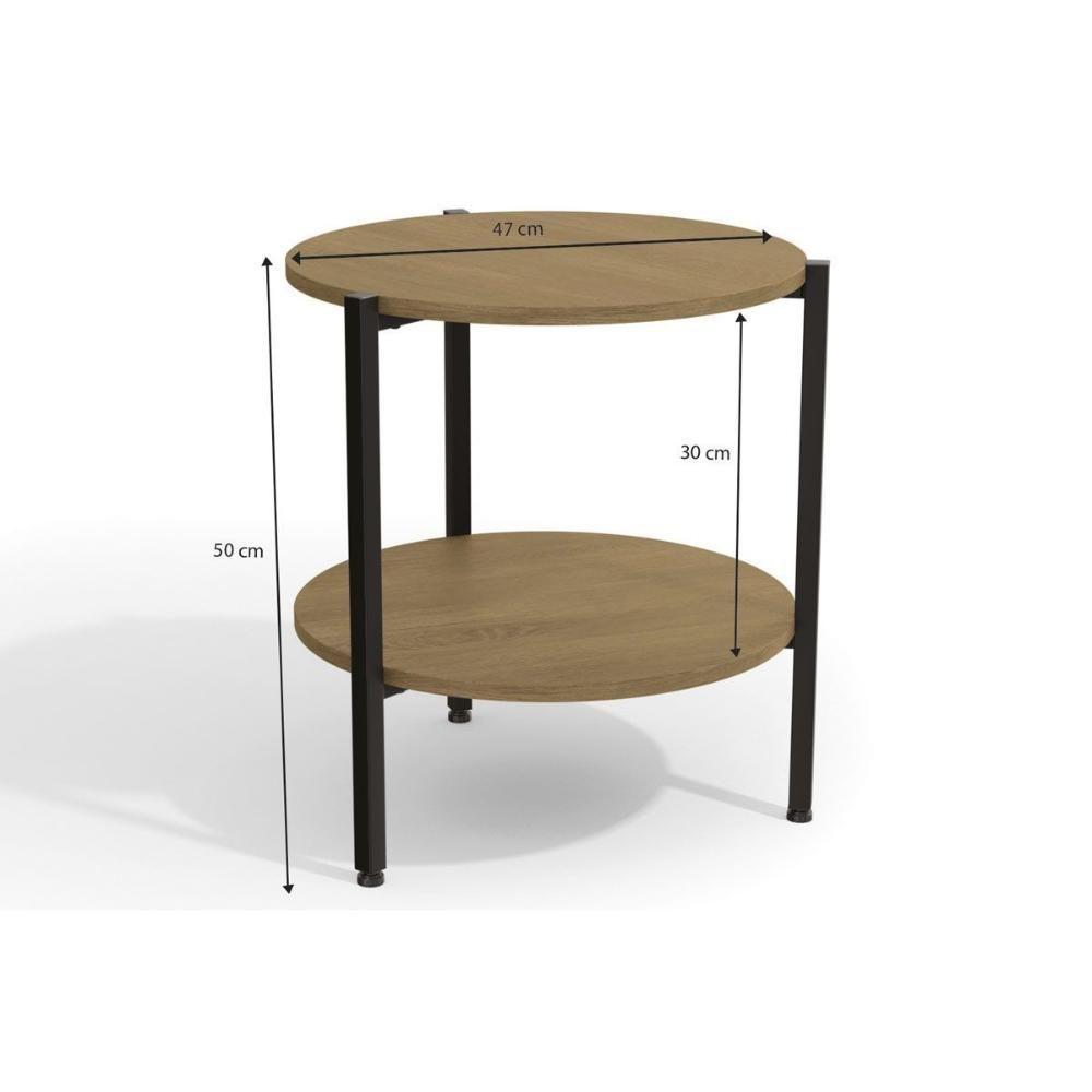 Mesa Centro Sala Industrial Li017 Canela-branco - Kappesberg - 2