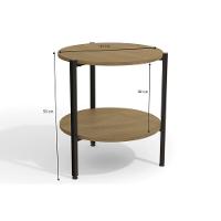 Mesa Centro Sala Industrial Li017 Canela-branco - Kappesberg - 2