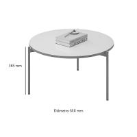 Mesa Centro Sala Bela Quartzo - Dj Móveis